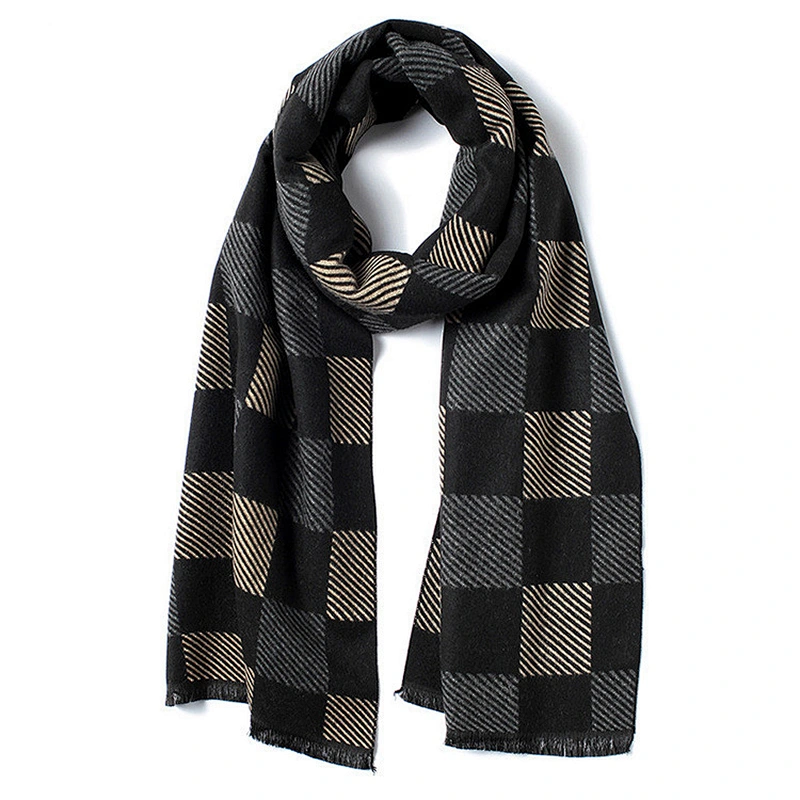 High quality classic winter style men 100% cashmere scarf wholesale cashmere scarves
