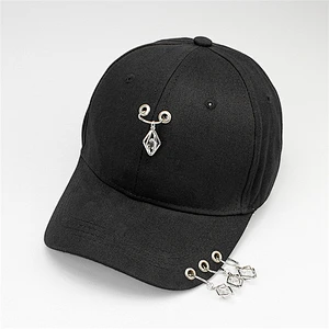 Custom Metallic Fashion Rivet Hip Hop Adjustable Baseball Hat Dad Cap