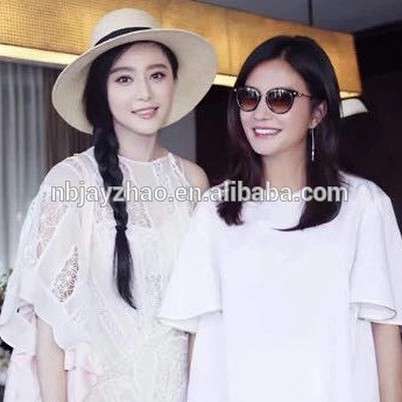 Stock Character Style and Plain Pattern straw sun visor cap