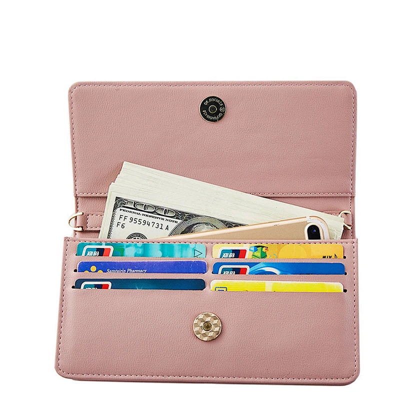 Alibaba supplier wholesale new Korean long wallet women two fold cartoon lady wallets