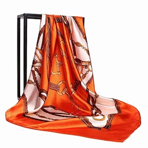 Scarf Kids Girls 90CM Printed Square Scarf Bulk Women Hijab
