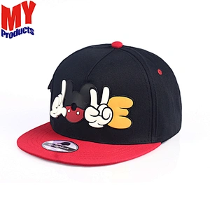 2019 Hot Selling Custom Sublimation Cartoon Printing 6 Panel Flat Brim Snapback Cap Hats