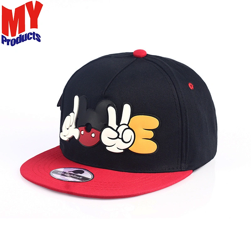 2019 Hot Selling Custom Sublimation Cartoon Printing 6 Panel Flat Brim Snapback Cap Hats