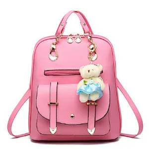 Custom Fashion Handbag Young Women PU Leather Backpack