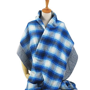 New autumn and winter check scarf versatile tassel jacquard shawl