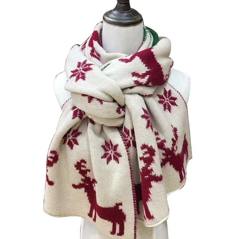 Christmas autumn and winter new warm scarf knitted  students neck shawls
