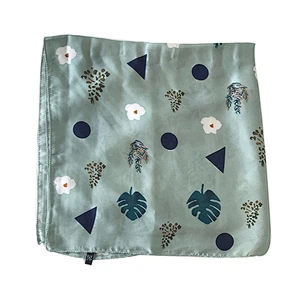 Wholesale latest fashion print neck scarf women cotton square scarf