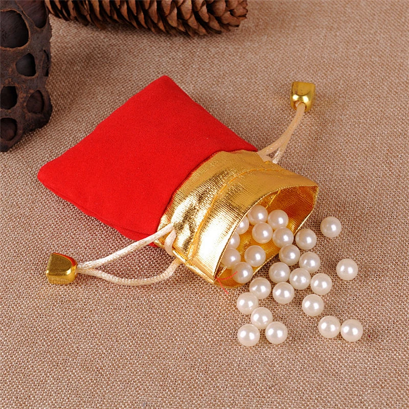 Factory Directly Jewelry Packaging Pouch Polyester Drawstring Gift Bags