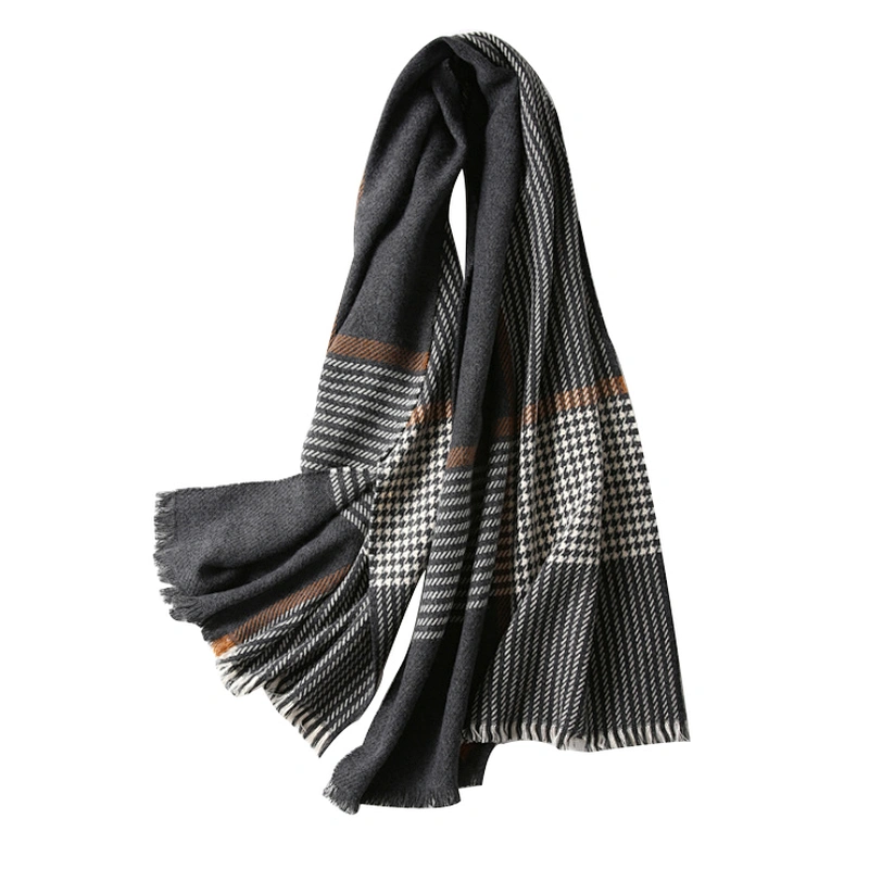 New style checked scarf autumn and winter warm woman's scarf