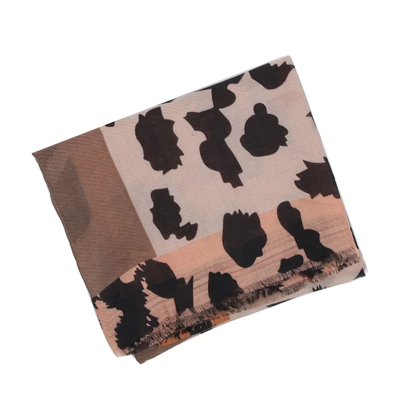 Retro style fashion Leopard grain print shawl  scarf