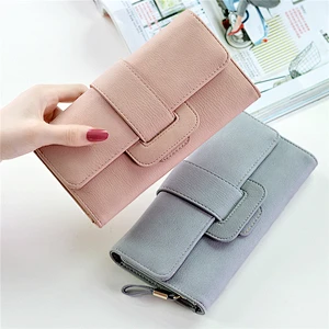 2019 New Fashion Leather Woman/Girls Credit card Wallet Long Wallet