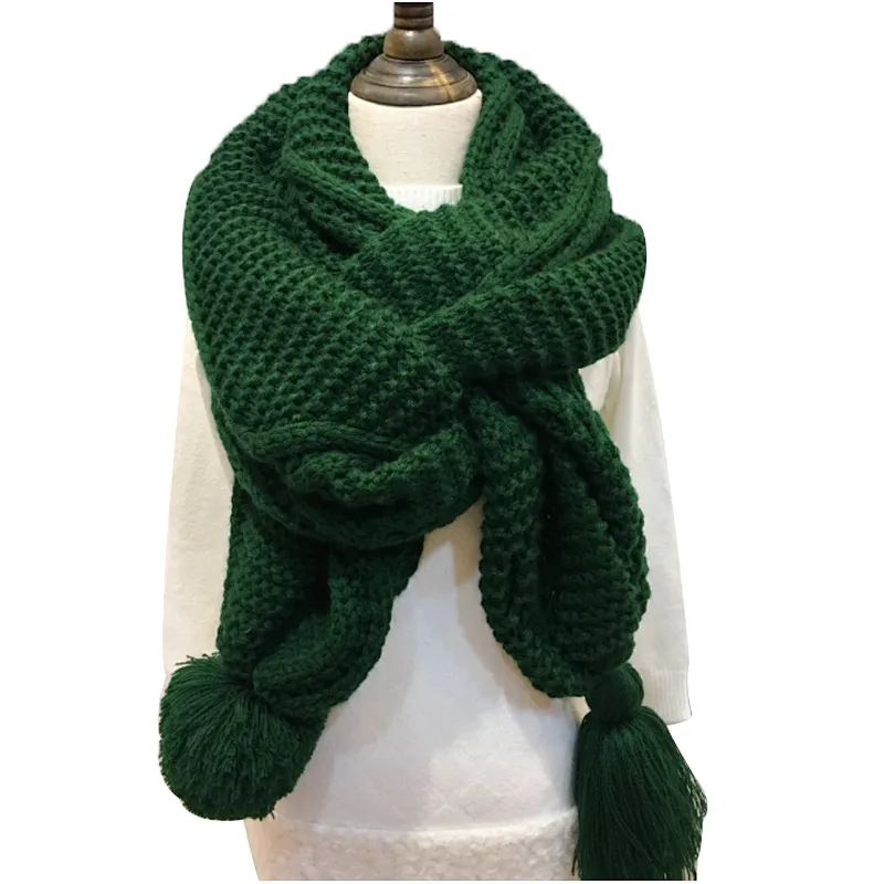 Korean version female student autumn winter thicken warm fashion lovely personality scarf
