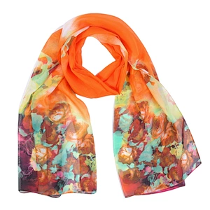 Spring and summer new model chiffon big print scarf female seaside scarf
