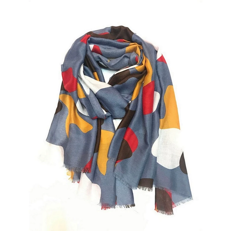 Leisure and artistic style polyester and signature cotton fashion women's infinity Scarf