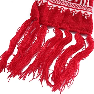 Christmas snowflake elk thickened wool couple warm scarf neck
