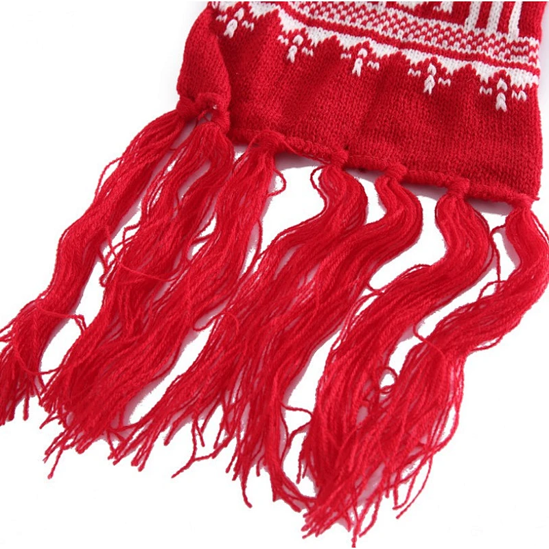 Christmas snowflake elk thickened wool couple warm scarf neck