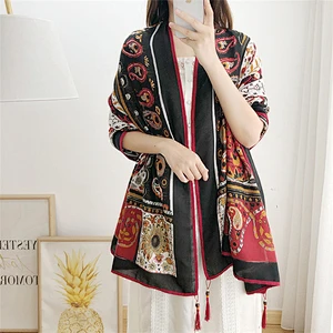 Good quality ladies scarves shawls digital printing personalized beach towel scarf