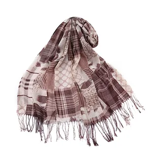 Stylish classic plaid  shawl fashion scarf for woman