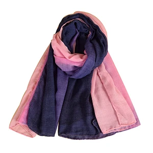 2019 Muslim women hijab scarf new design cotton linen gradient color scarf
