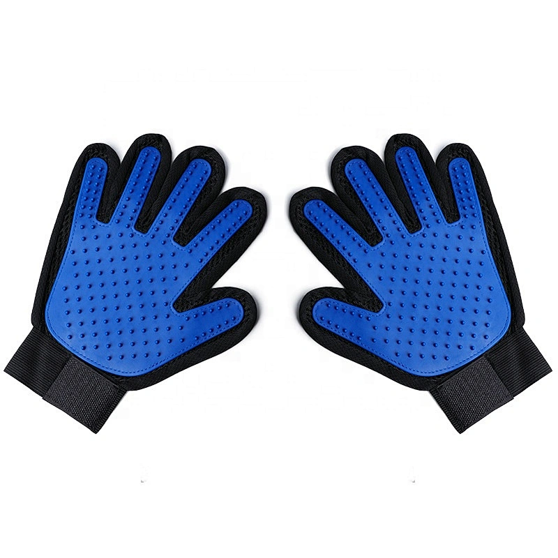 Pet Grooming Gloves Massage Tool Hair Remover Dog Cat Cleaning Brush Magic Glove