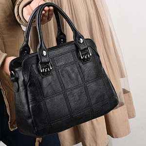Factory Wholesale Personalized PU Leather Fashion Lady Handbag Tote Bag