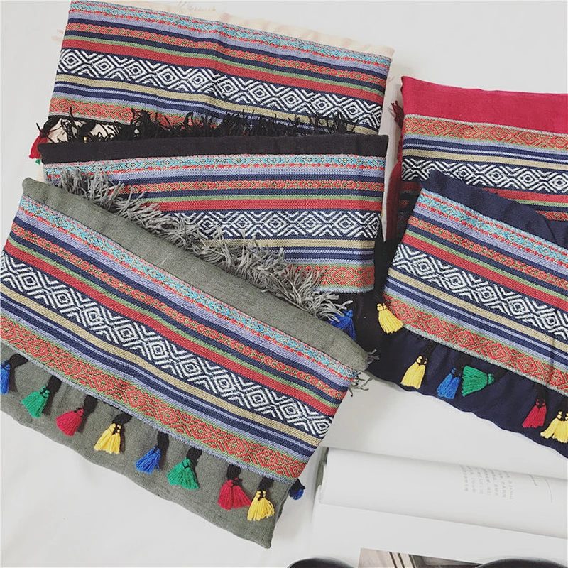 Scarf Muslim Silk Batik Poncho Turbans Women Hijab Scarves Bouncy Scarf