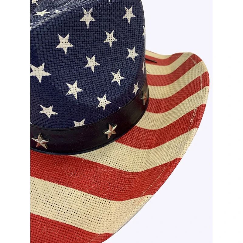 Custom Pattern Cowboy Straw Hat Classic Sunshade Straw Hat