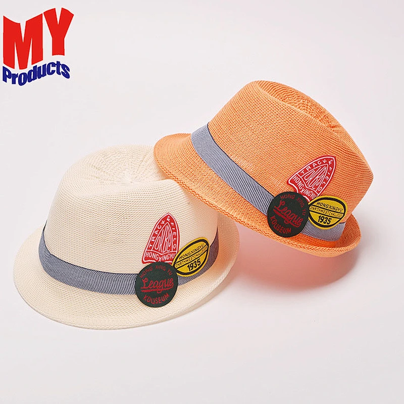 Fashion Baby Straw Hat Lovely Kids Summer Beach Sun Cap Children Cartoon Tree Casquette Girls And Boys Panama Hats