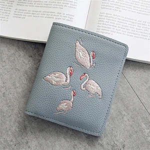 Wholesale Travel Fancy Ladies Clutch Purse Embroidery Leather Wallet For Woman