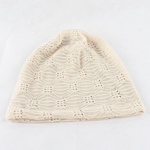 Autumn Winter Elastic Size Adjustable Plain Color Neck Scarf and Hat Hijab Hat