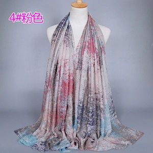 High quality fashion women soft long cotton scarves shawls