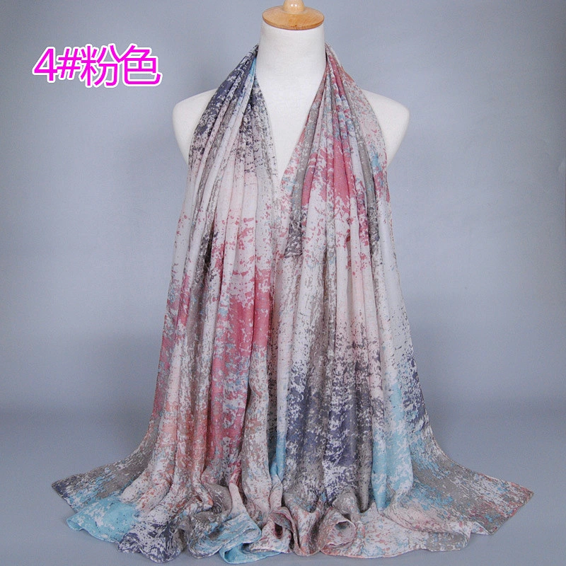 High quality fashion women soft long cotton scarves shawls