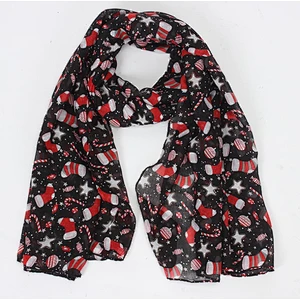 New style Christmas cartoon printed scarf
