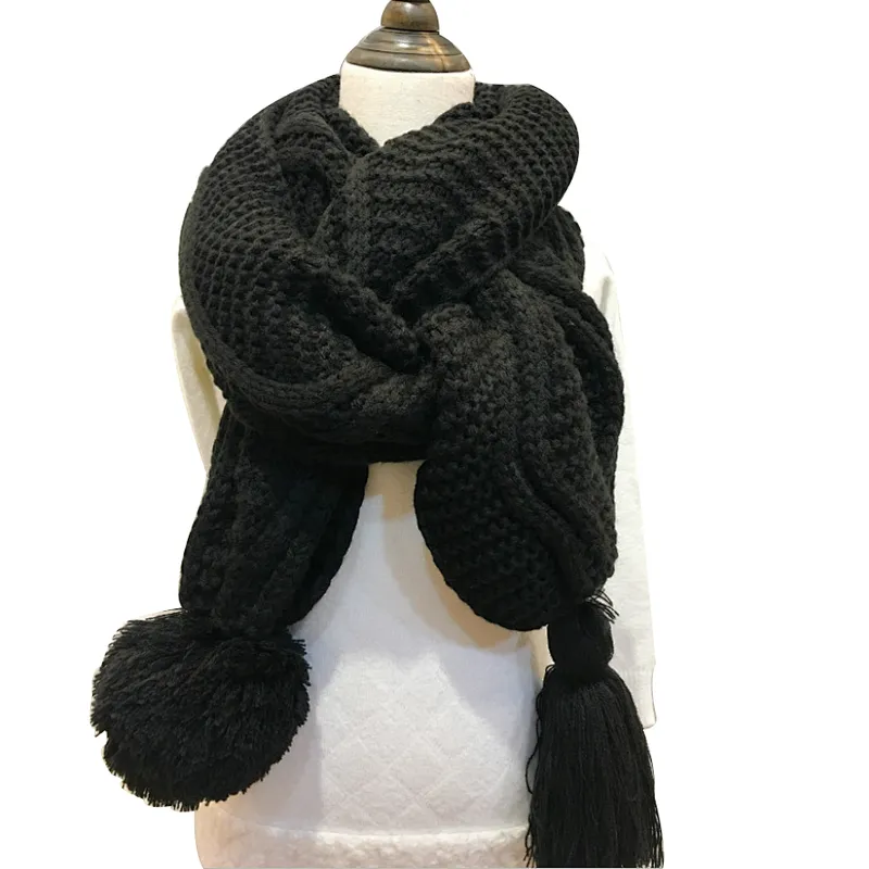 Korean version female student autumn winter thicken warm fashion lovely personality scarf