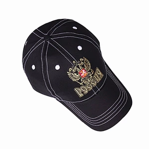 heavy brushed cotton outdoor sports cap summer baseball cap with 3D embroidery