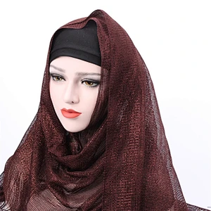 2018 Latest Design Dubai Ladies Plain Scarf Muslim Hijab
