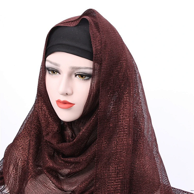 2018 Latest Design Dubai Ladies Plain Scarf Muslim Hijab