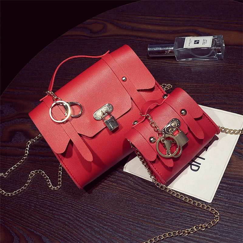 PU Leather Handbag Girls Sweet Princess Bags Children Shoulder Bag