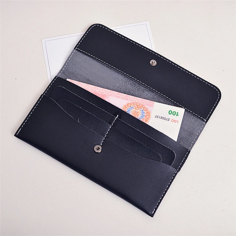 Promotional Waterproof Long Card Wallet PU Leather Girls Tote Wallet
