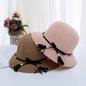 Ningbo JAY'S 2017 new style fashion raffia straw hat manufacturer bodies ladies custom summer made good quality sun boater hat