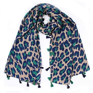 New style autumn and winter new fashion leopard-print with  tassels woman scarf