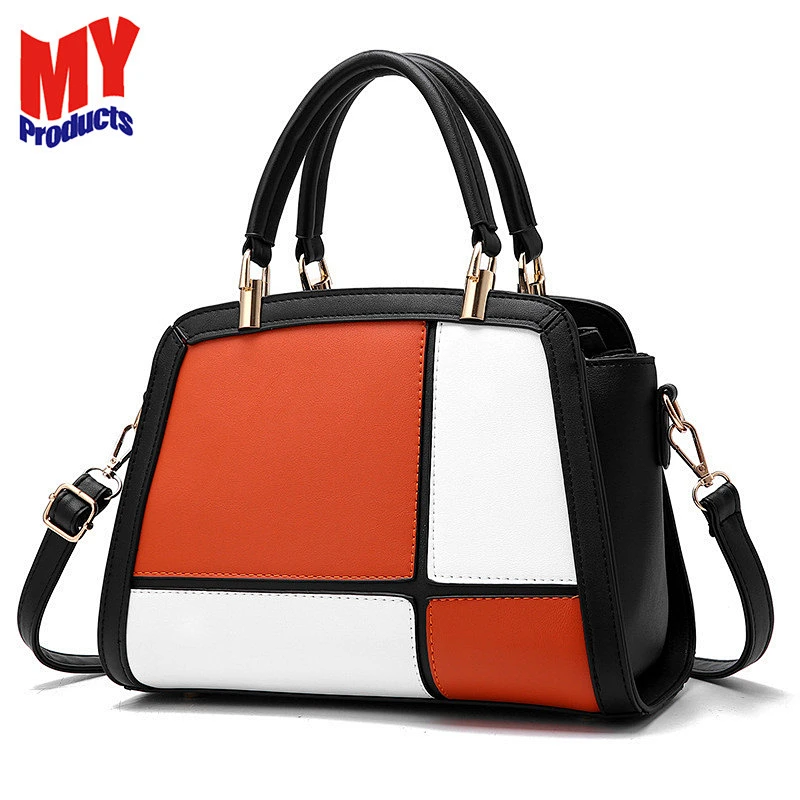Wholesaler New Design Casual Tote Women Fashionable PU Bag Handbag With Logo
