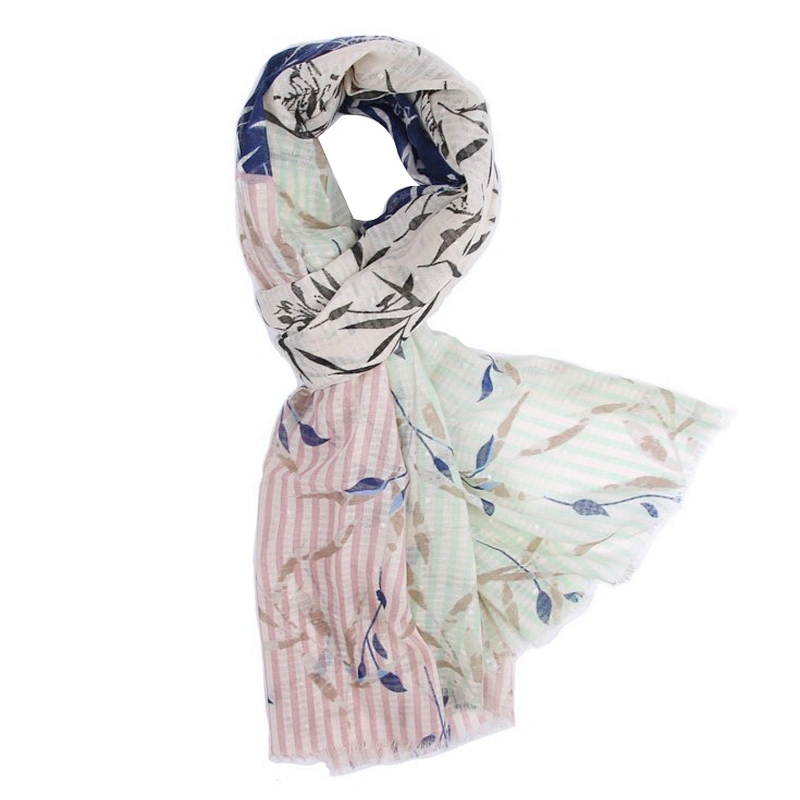 New design cute striped little fish shawl scarf