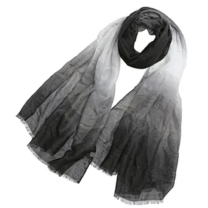 Summer gradient scarf for vacation sunscreen shawl Muslim turban scarf