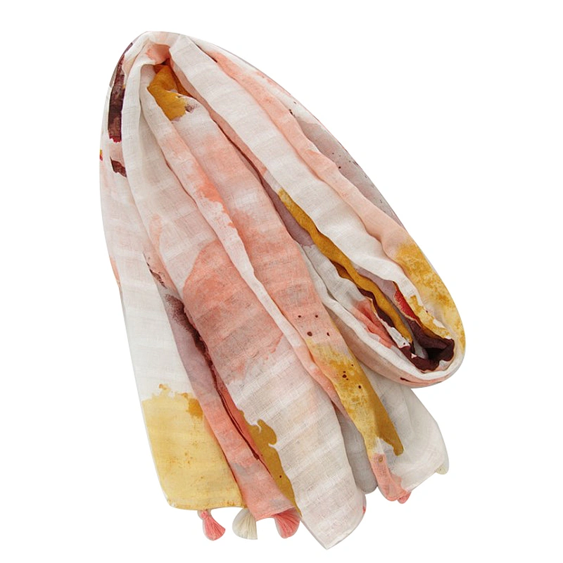 Spring and autumn new style abstract painting tourism decorative shawl beach towel scarf