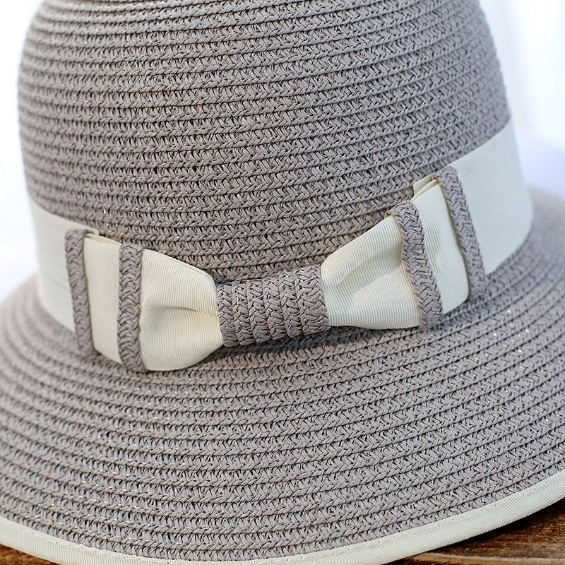 Summer Handmade Flower Straw Hat Women'S Garland Sunbonnet Bucket Hat Roll-Up Hem Beach Cap Sun Hat For Women