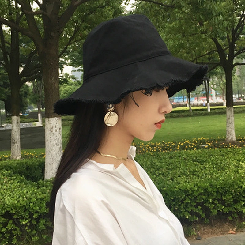 Ningbo Whole Black 2018 Wide Big Brim Women Girls Hat Summer Cotton Hat Dress Panama Hats For Women Ladies Sun Beach Caps