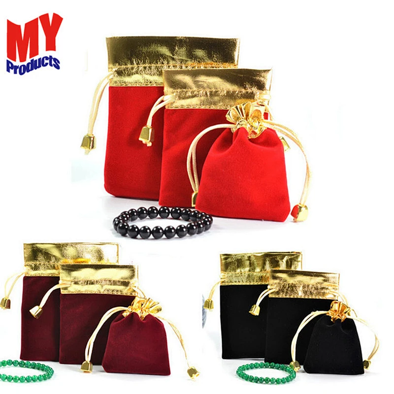 Factory Directly Jewelry Packaging Pouch Polyester Drawstring Gift Bags