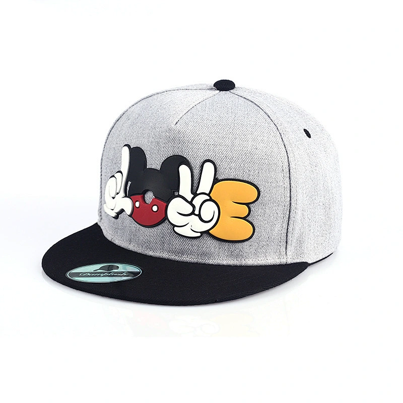 2019 Hot Selling Custom Sublimation Cartoon Printing 6 Panel Flat Brim Snapback Cap Hats