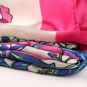 Pattern pashmina shawl silk scarf cat dog scarf